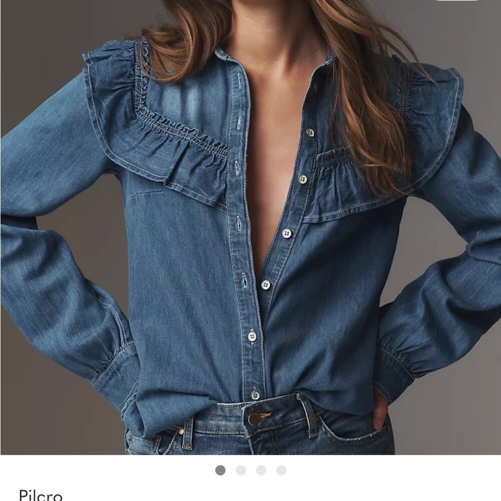Anthropologie Ruffle top